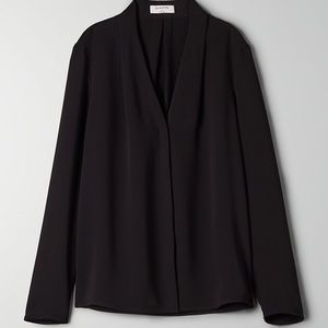 Aritzia - Babaton: Power Blouse (Black)